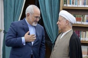 Iranian (ex-)FM Zarif with former Pres. Rafsanjani