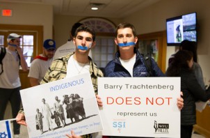 Protesters at anti-Israel Wake Forest conference